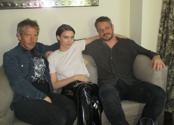 Ben Mendelsohn with his co-star Rooney Mara and Una director Benedict Andrews